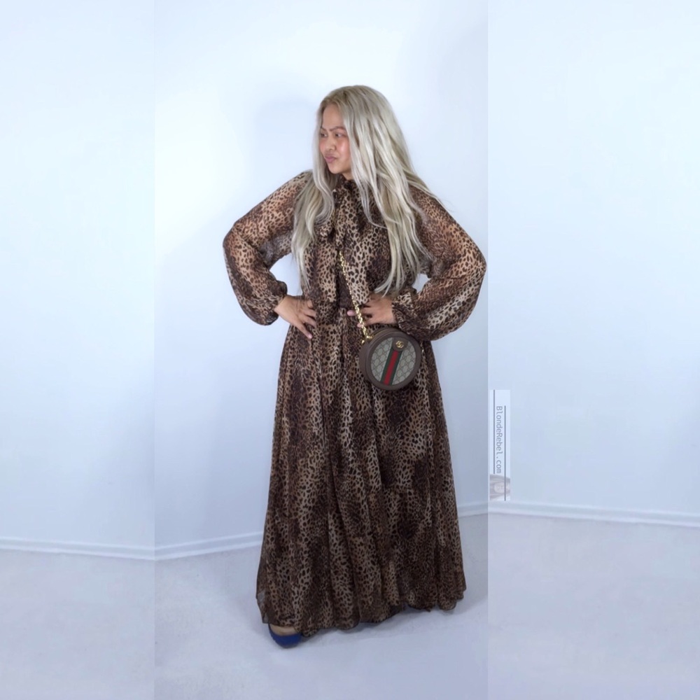 Leopard Print Maxi Dress